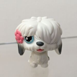 Littlest Pet Shop Magic Motion Sheepdog White Gray Puppy Dog